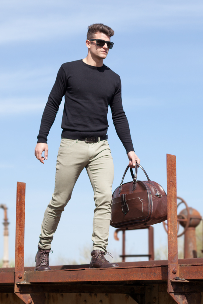 Pantalones chinos de hombre de calidad.