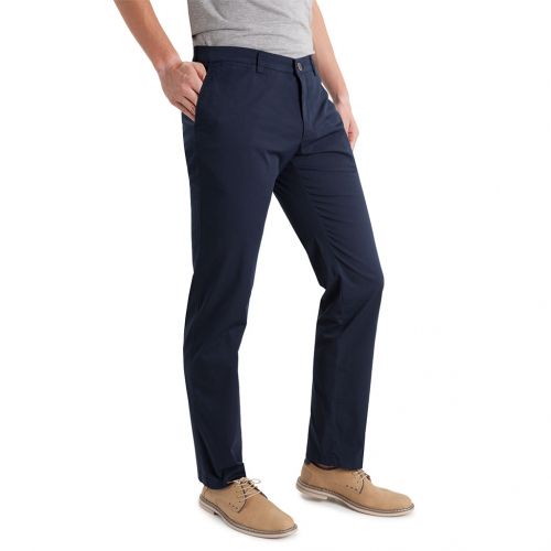 color azul marino - Pantalón TCH sport chino, fabricado en gabardina fina elástica algodón con lycra REGULAR