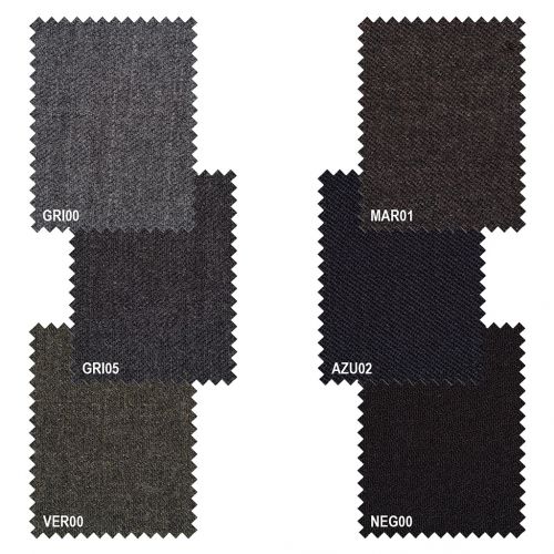 Color azul marino - Pantalón TCH de vestir clásico en Rico Lana Vigoré con Lycra sin pinzas delanteras. Pantalón para hombre de estilo elegante clásico de vestir, fabricado en tejido de poliéster-lana, tipo melton, con 2 bolsillos traseros de doble vivo. Disponible en 6 colores, muy cómodo y agradable para los meses mas frescos. Línea Regular Fit.