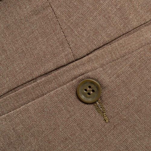 color marron medio - Comprar Pantalon TCH clásico 1 pinza, Fresco Rico Lana verano fabricado españa