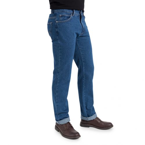 Color azul denim 14 onzas lavado piedra - Jeans TCH 5 Bolsillos clásico fabricado en tejido denim 100% Algodón, no elástico línea Regular