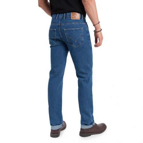 Color azul denim 14 onzas lavado piedra - Jeans TCH 5 Bolsillos clásico fabricado en tejido denim 100% Algodón, no elástico línea Regular